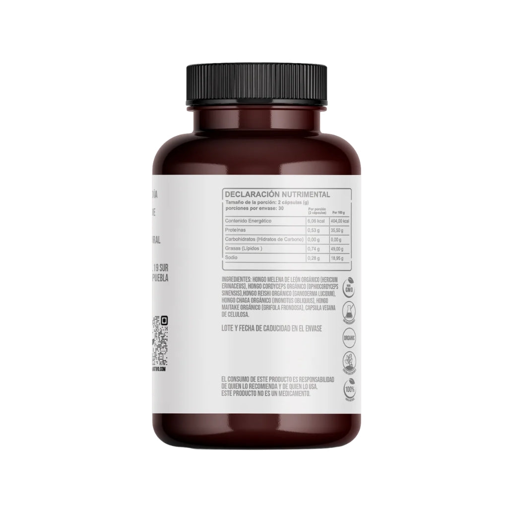 Mushroom Blend Orgánica en Cápsulas Origen Nativo