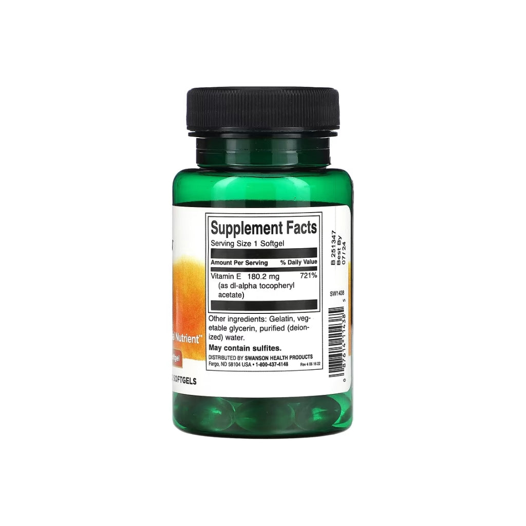 Vitamina E en Cápsulas Swanson