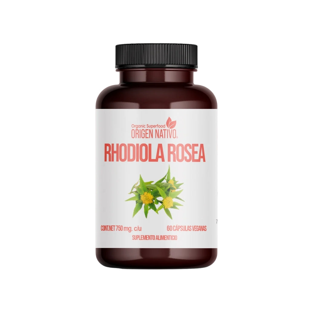 Rhodiola Rosea Orgánica en Cápsulas Origen Nativo