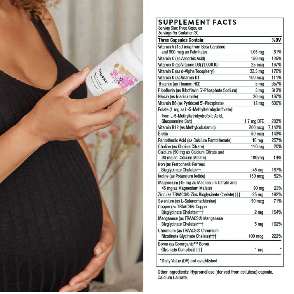 THORNE Basic Prenatal 90 Cápsulas