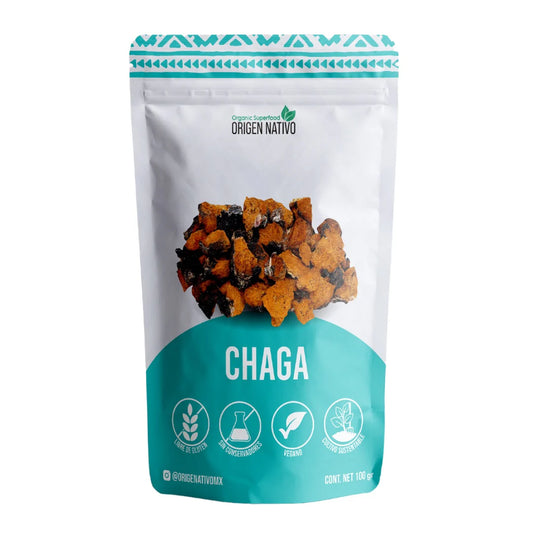 Chaga Orgánico en Polvo Origen Nativo