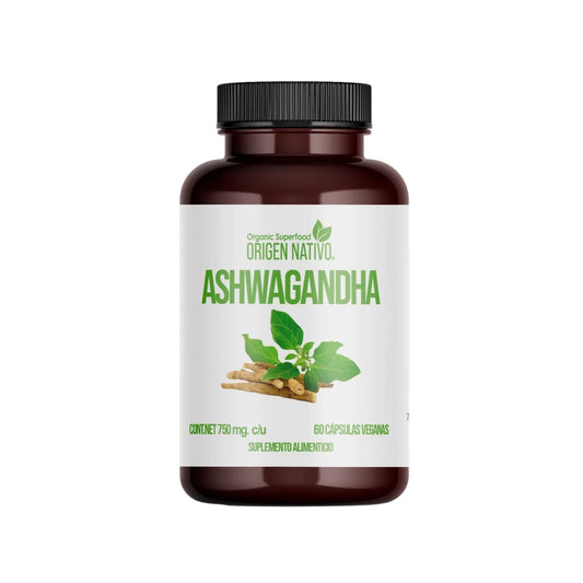 Ashwagandha Orgánica en Cápsulas Origen Nativo