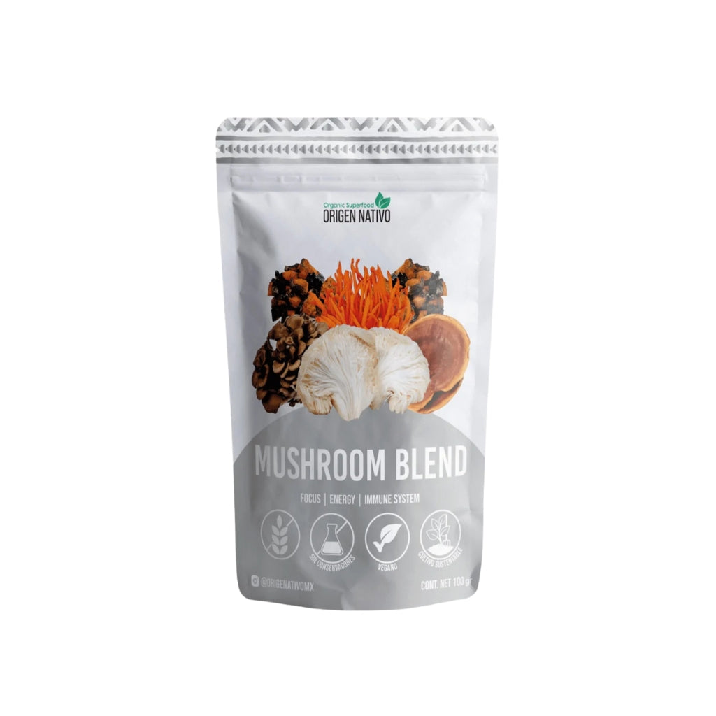 Mushroom Blend Orgánica en Polvo Origen Nativo