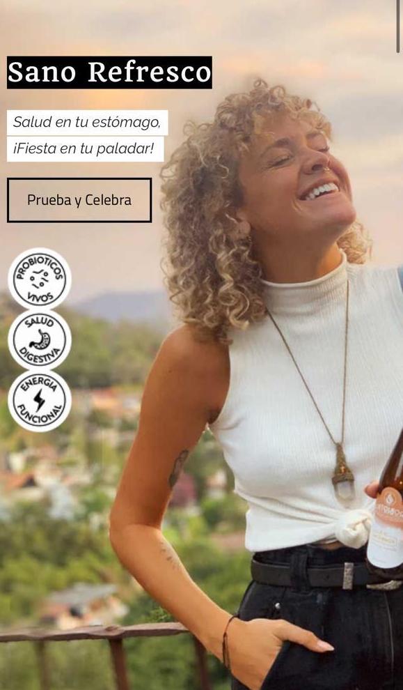 Kombucha PROBIOTIKA Pisco Indú (Jengibre y té de limón)