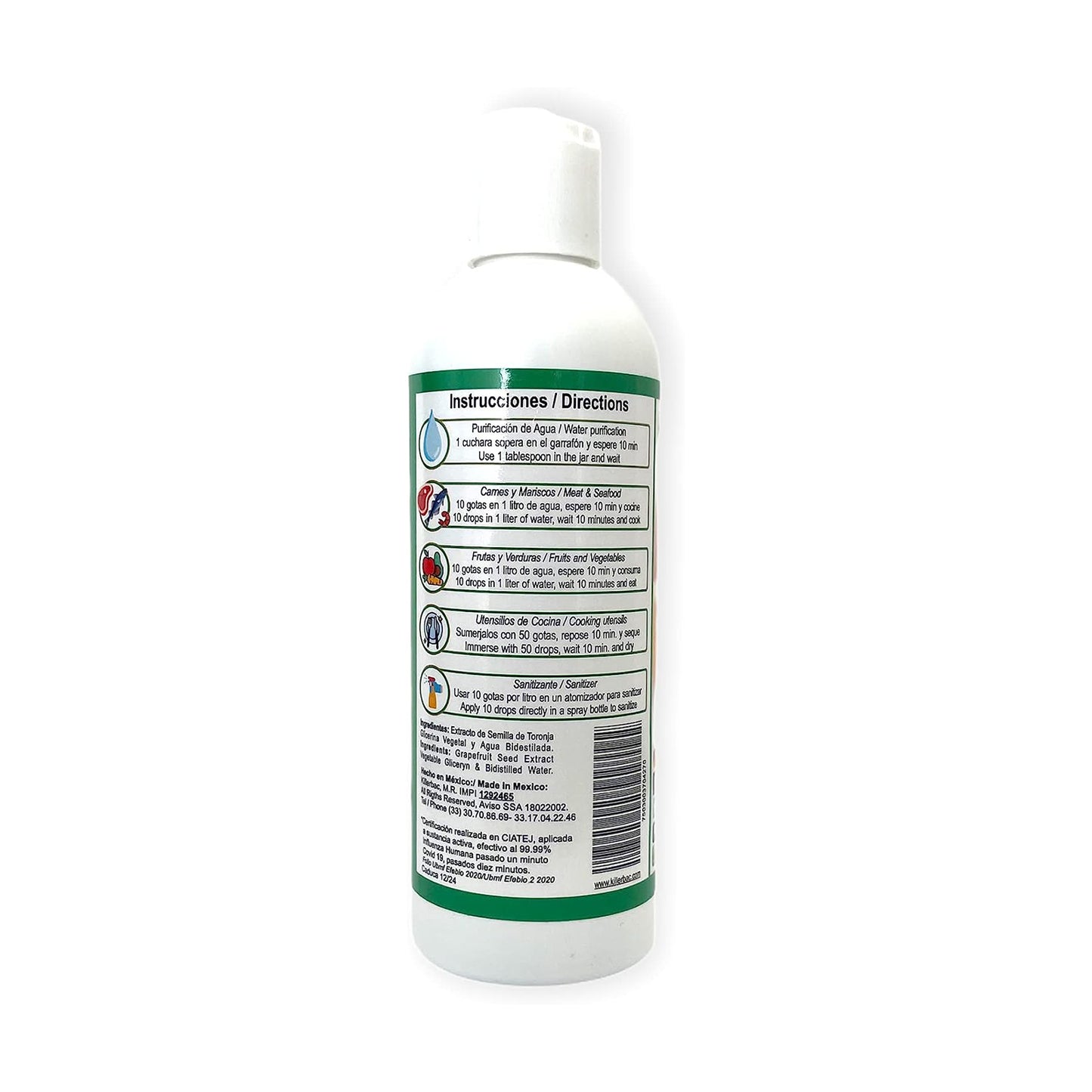 Desinfectante Orgánico de Extracto de Semilla de Toronja