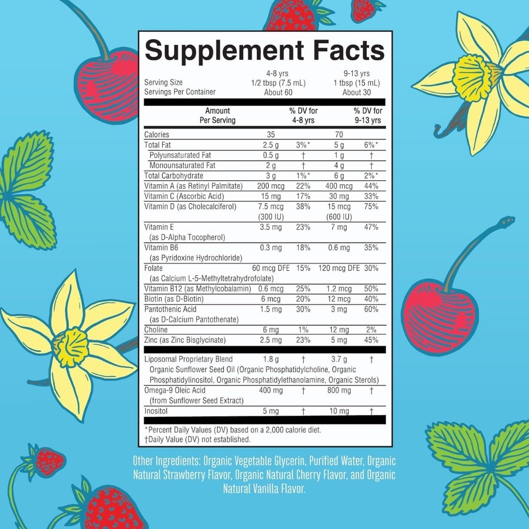 Vitamina Ruth Multivitamínico Liposomal Mary Ruth's Niños | Vitaminas A, C, D3, B12 ...