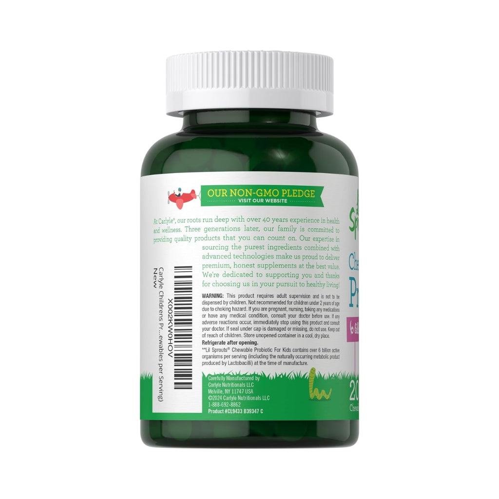 Probióticos masticables para niños Carlyle Lil' Sprouts