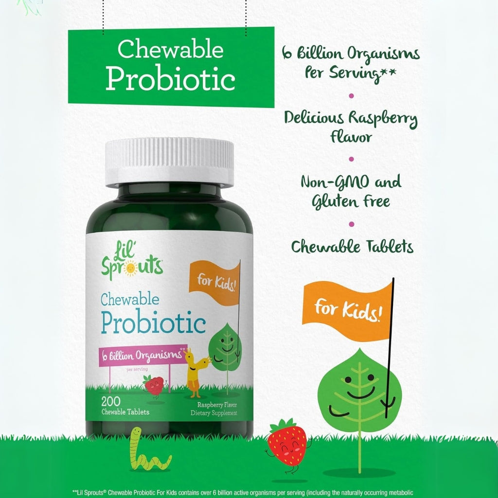 Probióticos masticables para niños Carlyle Lil' Sprouts