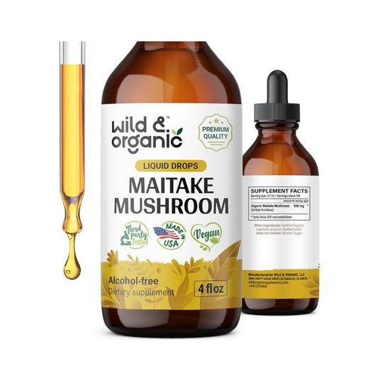 Extracto líquido de hongo Maitake para defensa inmunológica Wild&Organic