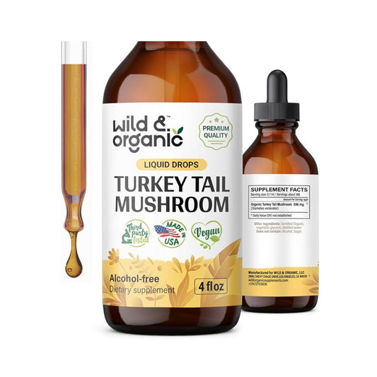 Extracto líquido de Cola de Pavo para apoyo inmunológico Wild&Organic