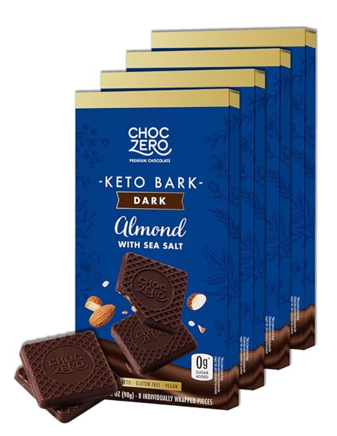 Chocolate con almendra y sal de mar ChocZero