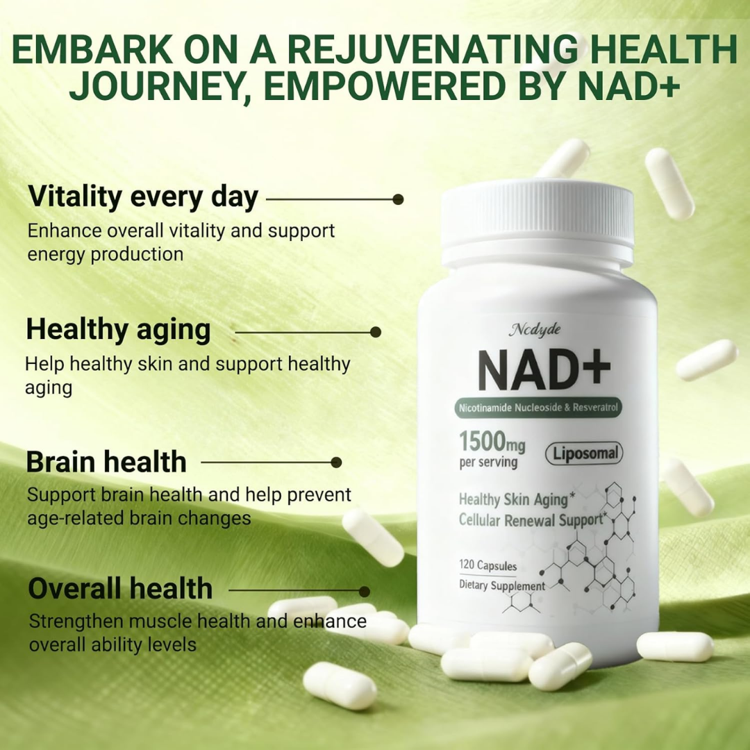 Suplemento NAD+ resveratrol 1500 mg