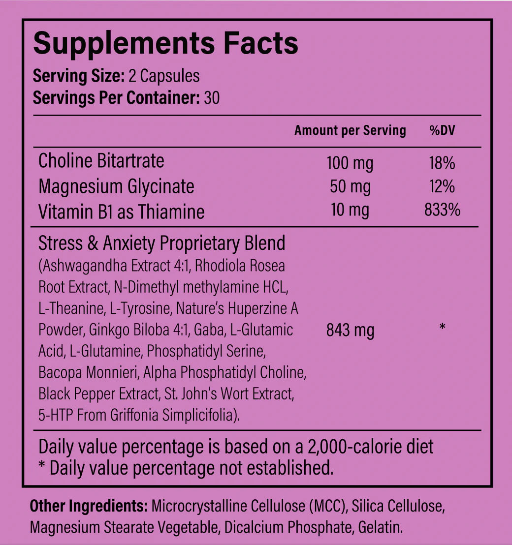 Vida Supplement Estrés y Ansiedad