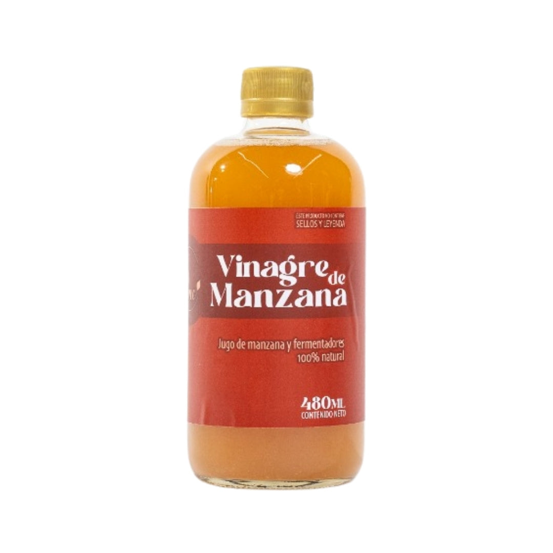 Vinagre de Manzana Fitme, beneficios para la salud digestiva, sistema inmune y pérdida de peso. Foto botella de vinagre de sidra de manzana.