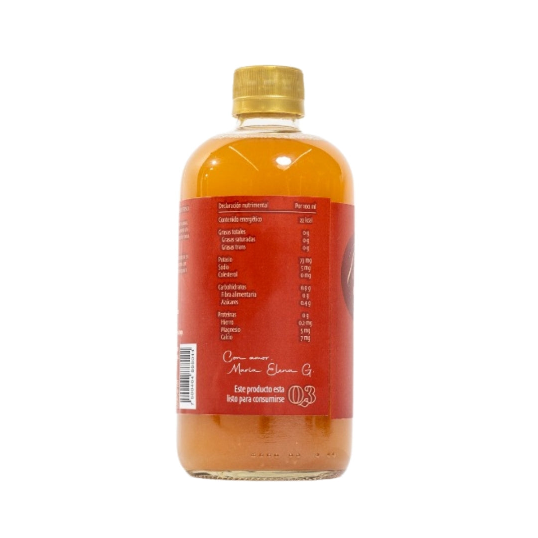 Vinagre de Manzana Fitme, beneficios para la salud digestiva, sistema inmune y pérdida de peso. Foto botella de vinagre de sidra de manzana.