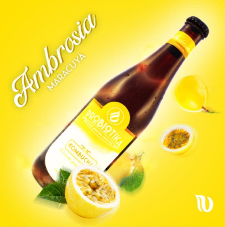 Kombucha PROBIOTIKA Ambrosía (Maracuyá)