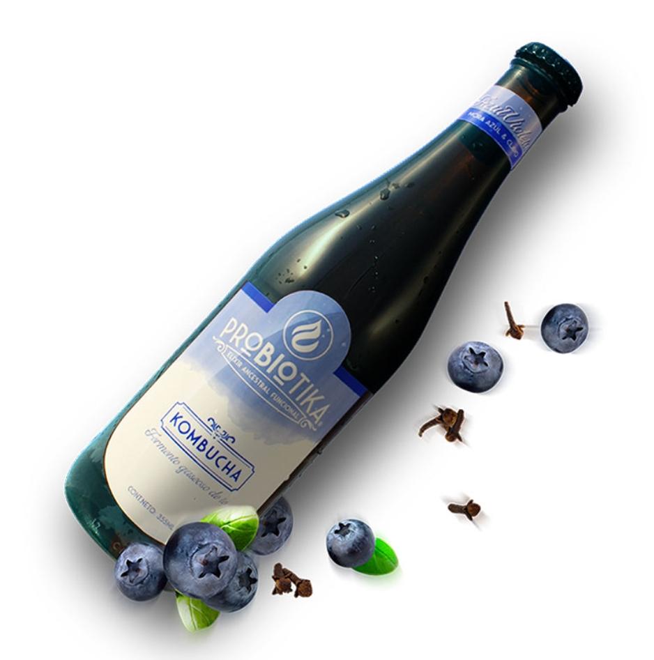 Kombucha PROBIOTIKA  Azul Violeta (Mora azul y clavo)