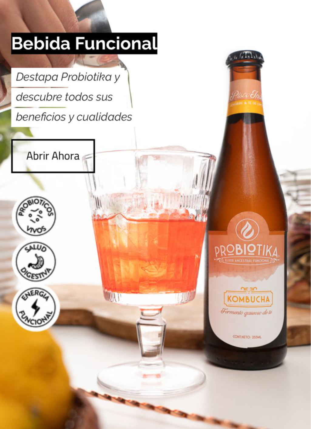 Kombucha PROBIOTIKA 12 Pack - Sabores Surtidos