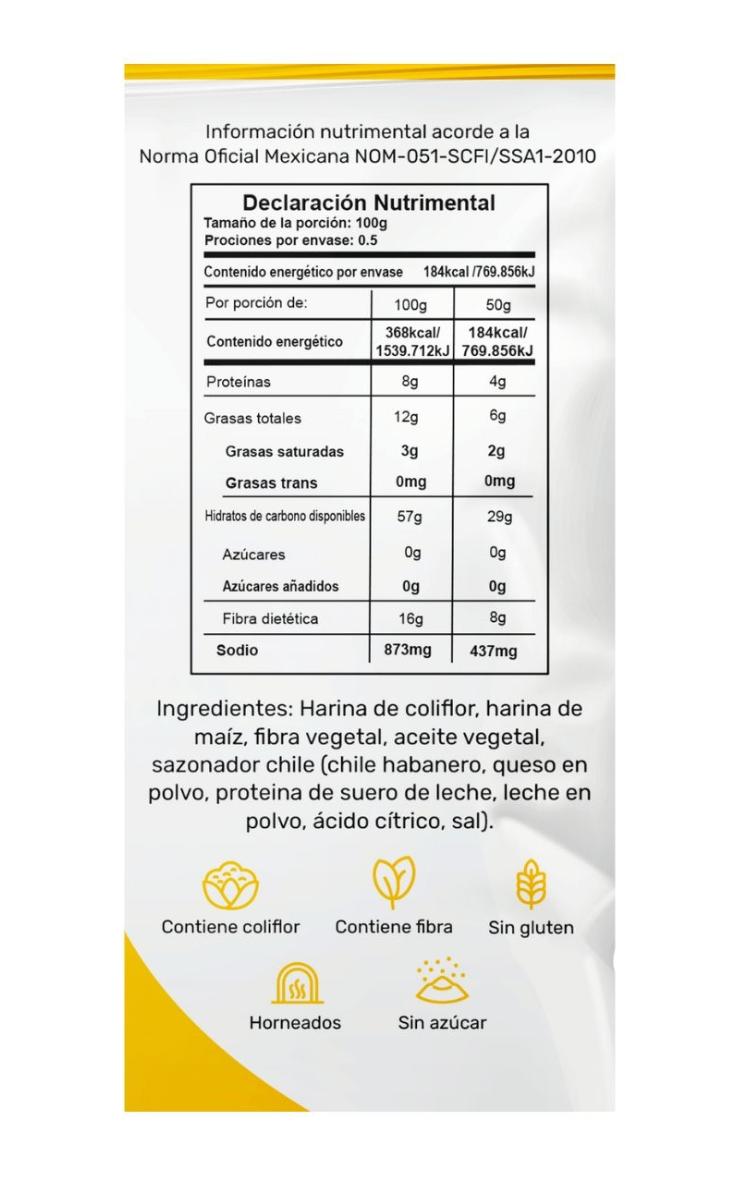 Colichips sabor Queso manna foods