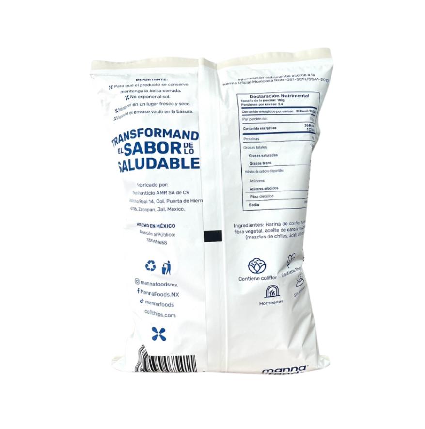 Colichips sabor chile natural manna foods