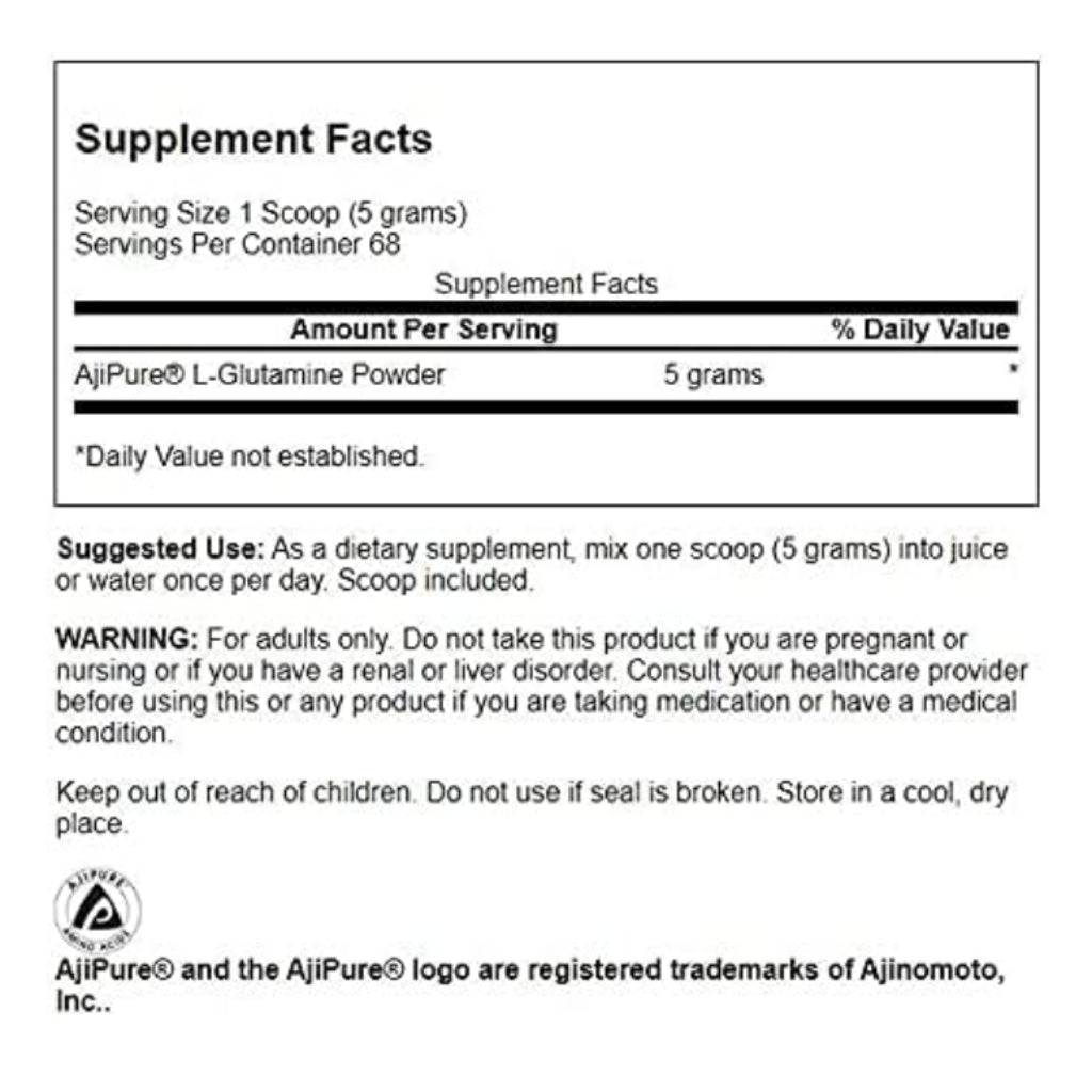 Polvo L-Glutamina Aminoácido Ajipure Swanson