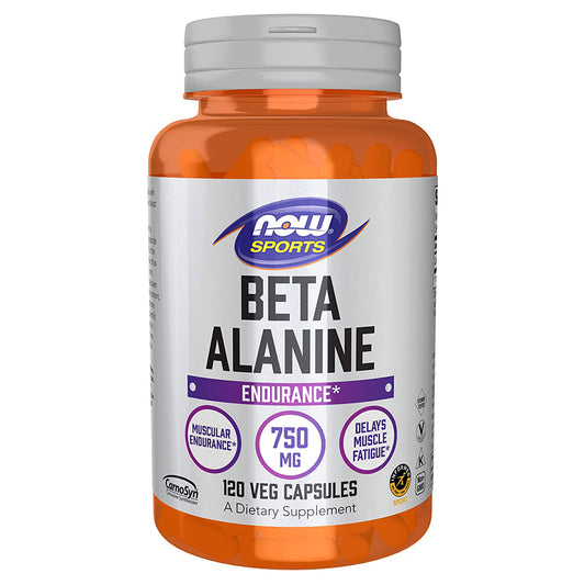 Beta-Alanina 750 mg en Cápsulas NOW Sports Nutrition