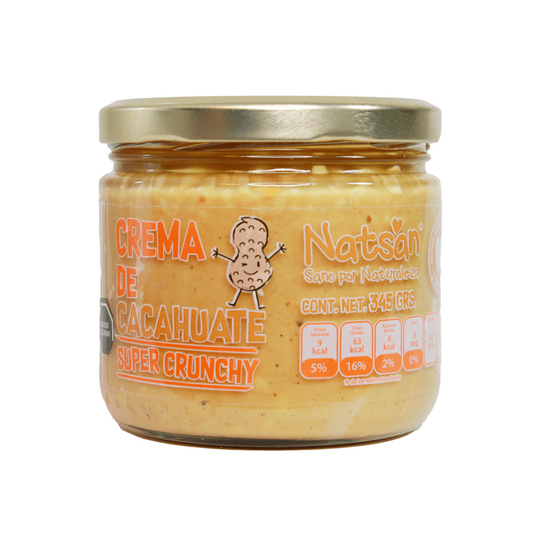 Crema de Cacahuate Natsan Super Crunchy Natural