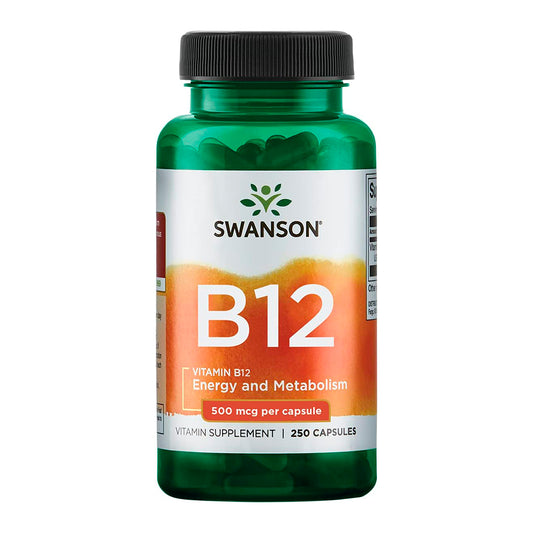 Vitamina B12 500 mcg en cápsulas Swanson