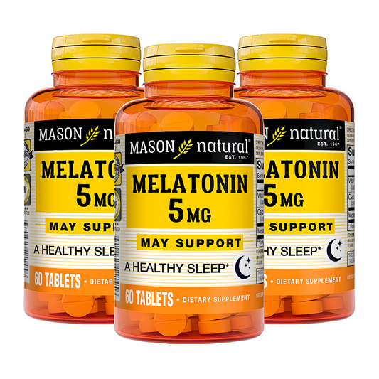 Vitaminas Melatonina 5 mg en Cápsulas Mason Natural